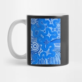 Blue landscape Mug